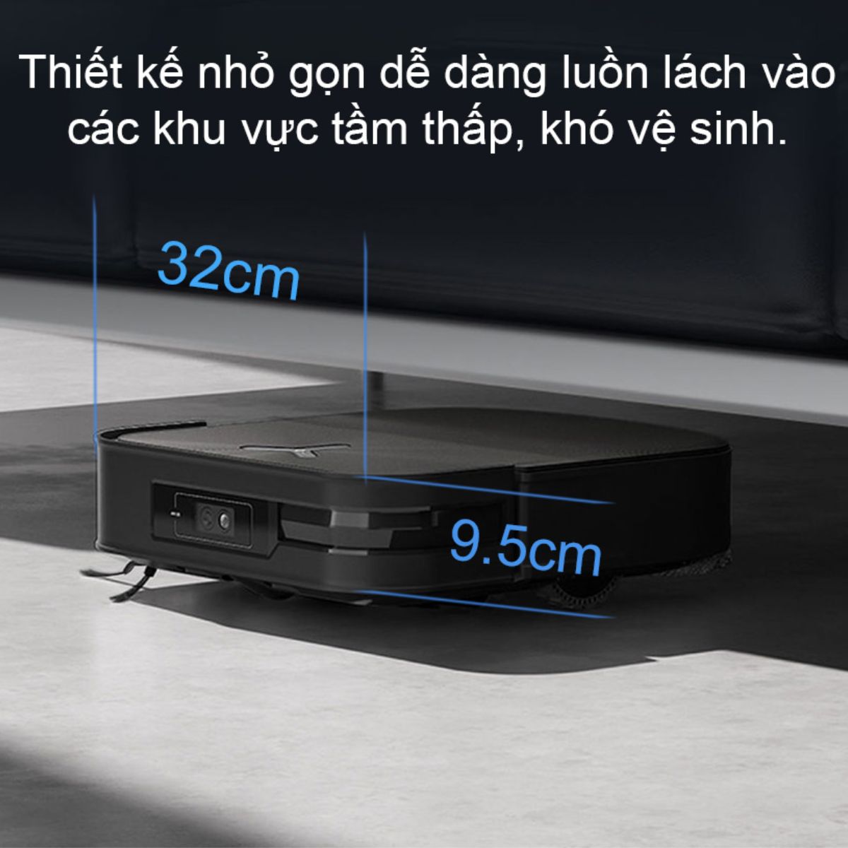 Thiet ke nho gon cua Ecovacs X2 Omni