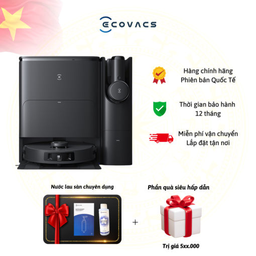 Robot hút bụi lau nhà Ecovacs T30S Combo - Robot và Hút bụi cầm tay - 2 trong 1
