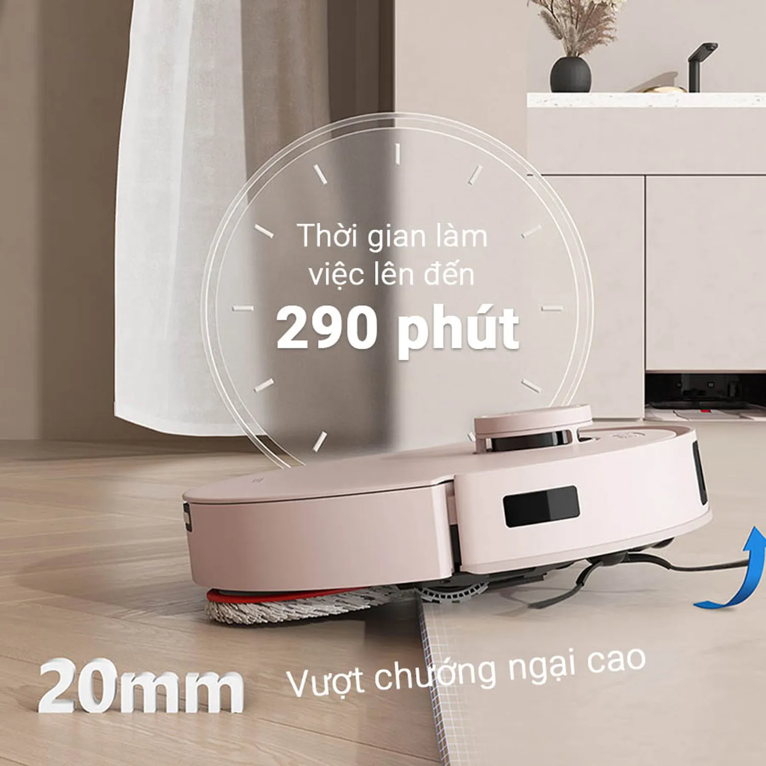 Thời gian làm việc của Ecovacs T30 Pro 