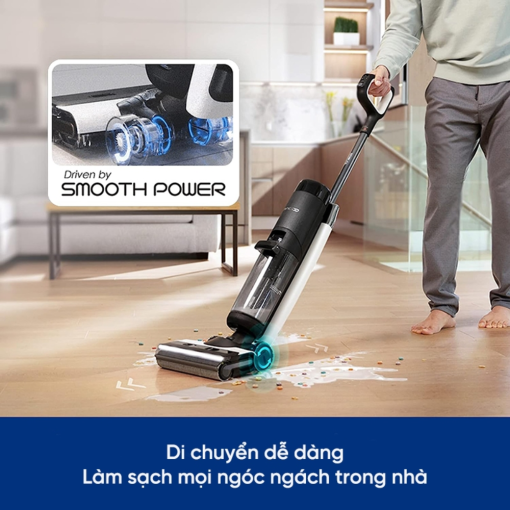 Máy hút bụi lau nhà Tineco Floor One S7 Pro 2 di chuyển dễ dàng