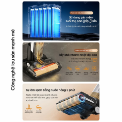 Máy hút bụi lau nhà Tineco Switch S6 công nghệ lau sàn mạnh mẽ