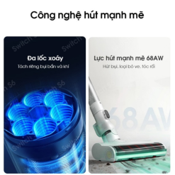 Máy hút bụi lau nhà Tineco Switch S6 công nghệ hút mạnh mẽ