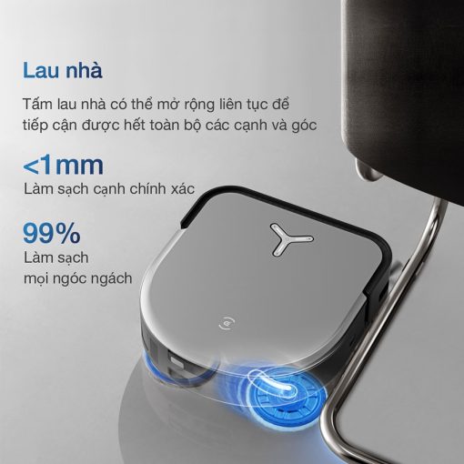 Robot hút bụi lau nhà Ecovacs Deebot X5 Pro Omni (Trắng/ Đen) - Hình ảnh 3