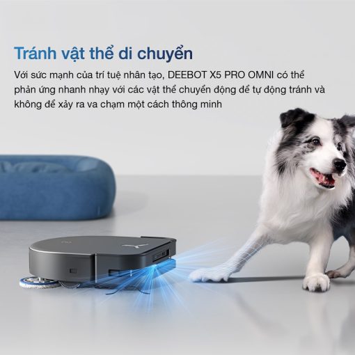 Robot hút bụi lau nhà Ecovacs Deebot X5 Pro Omni (Trắng/ Đen) - Hình ảnh 10