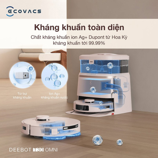 Robot hút bụi lau nhà Ecovacs Deebot T30 Omni