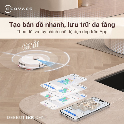 Robot hút bụi lau nhà Ecovacs Deebot T30 Omni