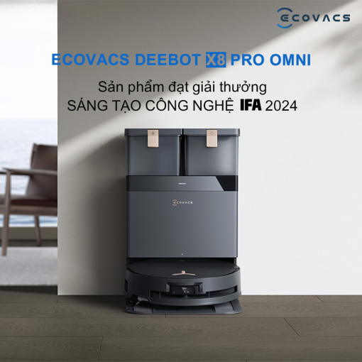 Robot hút bụi lau nhà Ecovacs X8 Pro Omni - Phiên bản tự động cấp xả nước - Ảnh 6