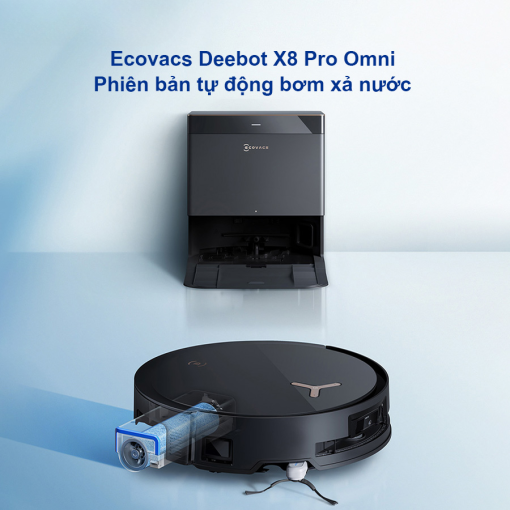 Robot hút bụi lau nhà Ecovacs X8 Pro Omni - Phiên bản tự động cấp xả nước - Ảnh 16