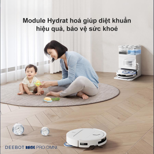 Robot hút bụi Ecovacs T50 Pro Omni - Phiên bản tự động cấp xả nước - Ảnh 9