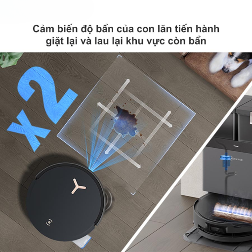 Robot hút bụi lau nhà Ecovacs X8 Pro Omni - Phiên bản tự động cấp xả nước - Ảnh 12