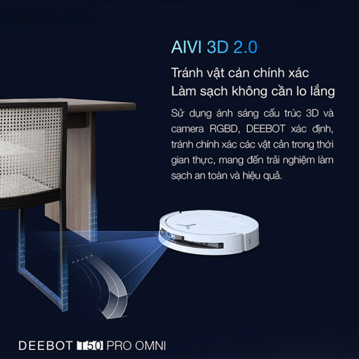 Robot hút bụi Ecovacs T50 Pro Omni - Phiên bản tự động cấp xả nước - Ảnh 11