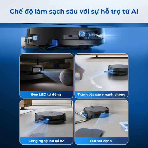 Robot hút bụi lau nhà Ecovacs X9 Pro Omni - Quốc Tế - Hàng mới về - Ảnh 12
