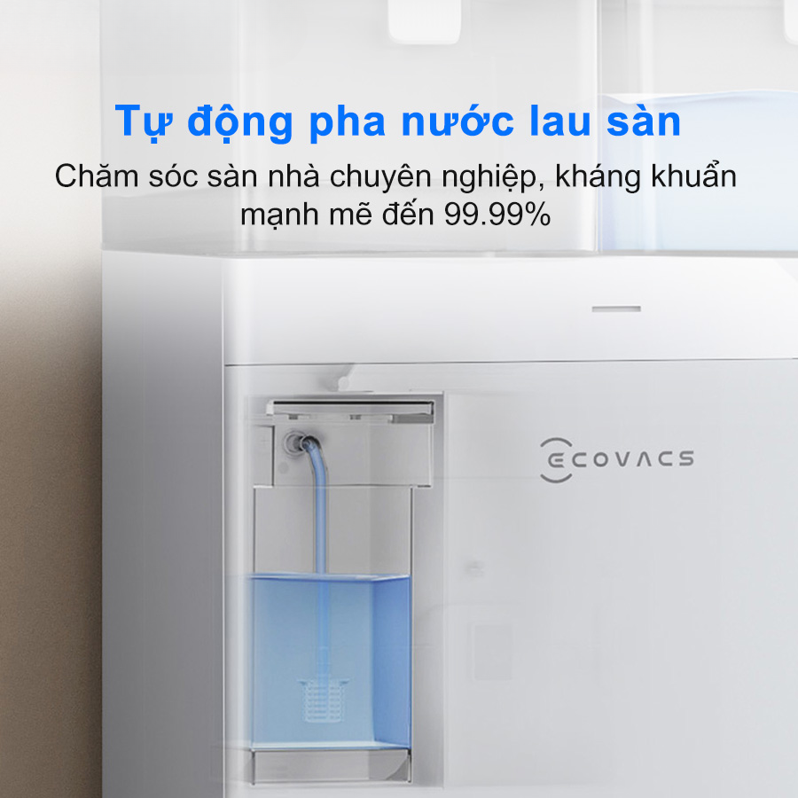 Tự động pha nước lau sàn