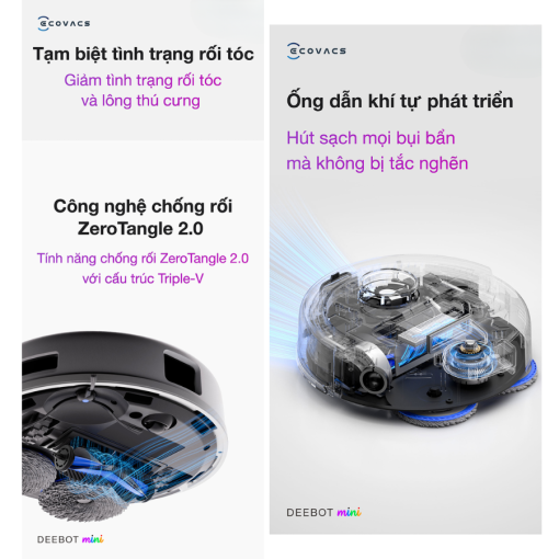 Robot hút bụi lau nhà Ecovacs Deebot Mini - Bản Quốc Tế - Ảnh 6