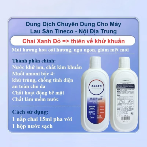 Combo 2 chai nước lau sàn Tineco - Dung tích 500ml - Chính Hãng - Ảnh 4
