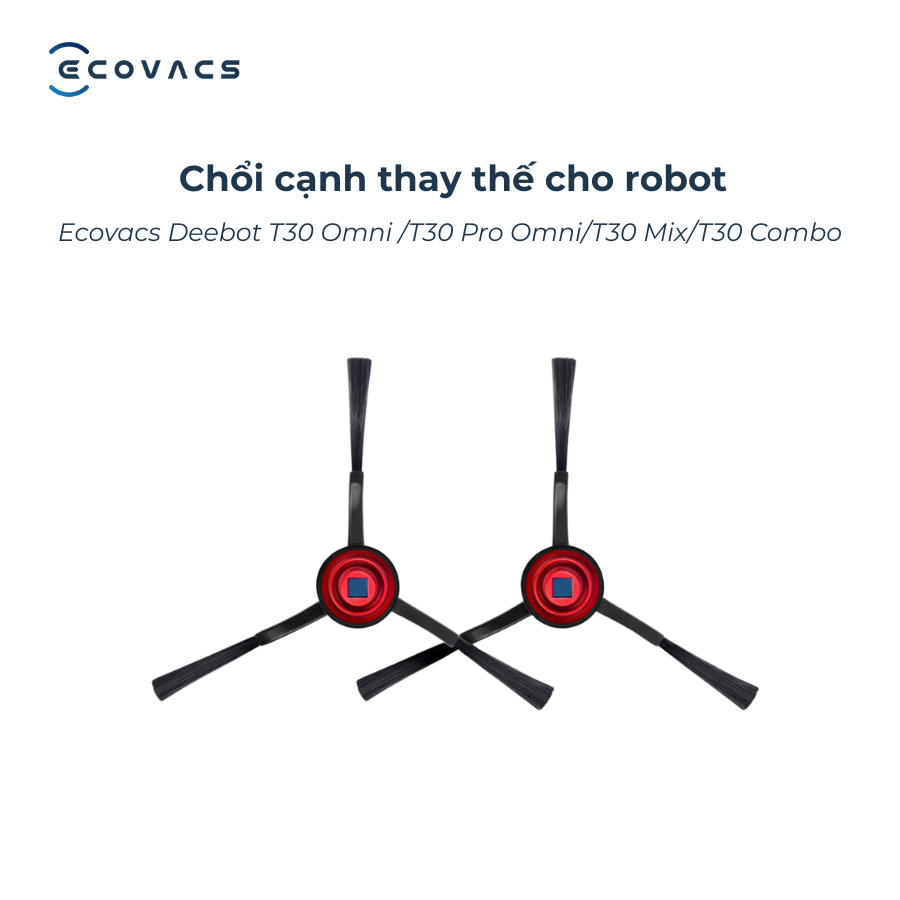 Chổi cạnh thay thế cho Ecovacs Deebot T30 Series - Chính Hãng