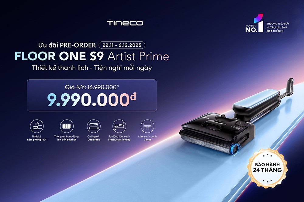 Máy hút bụi lau nhà Tineco Floor One S9 Artist Prime