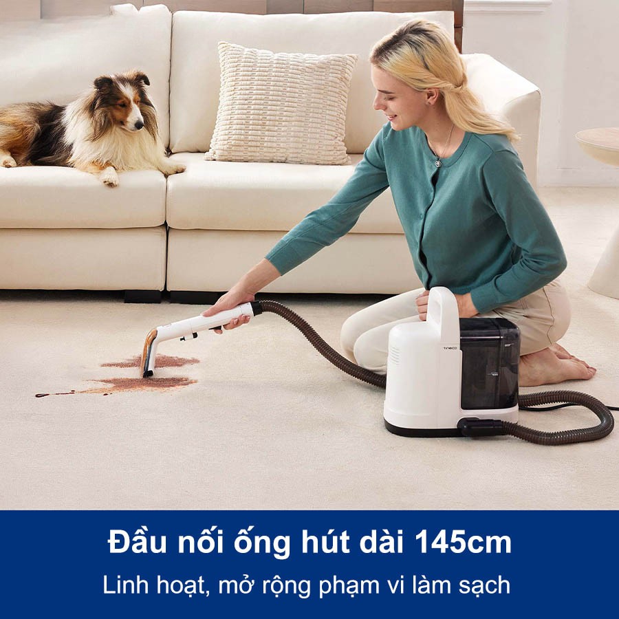 Máy làm sạch thảm Tineco iCarpet Spot đầu nối ống hút dài 145cm
